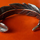 Pre-Owned James Avery Retired Sterling Silver Feather Cuff Bracelet