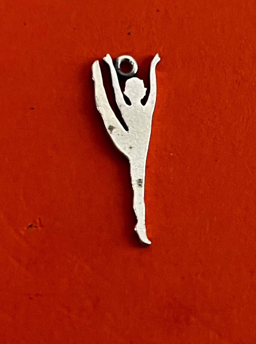 Pre-Owned James Avery Retired Sterling Silver High Kick Dancer Charm