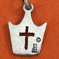 Pre Owned James Avery Retired Hard To Find Christ Is King Crown Cross Silver Charm