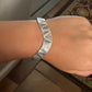 Pre-Owned James Avery Retired Sterling Silver Zigzag Modernist Tribal Cuff Bracelet