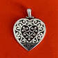 Pre-Owned Retired James Avery Sterling Silver Large Heart Pendant