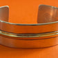 Pre-Owned Retired James Avery Sterling Silver & 14kt Gold Camino Cuff