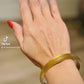 Pre Owned Alexis Bittar Lucite Liquid Gold Bangle Bracelet