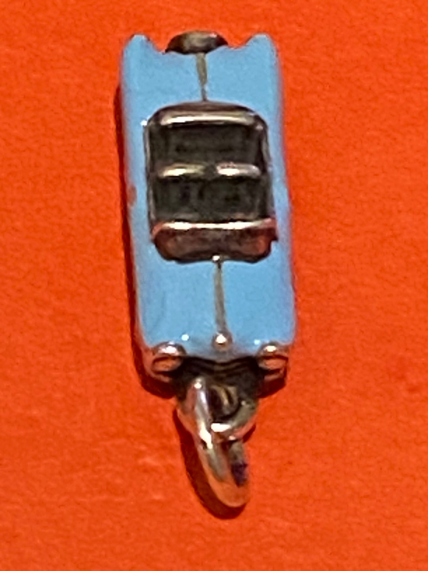 Brand New James Avery Retired Silver and Blue Enamel Car Charm