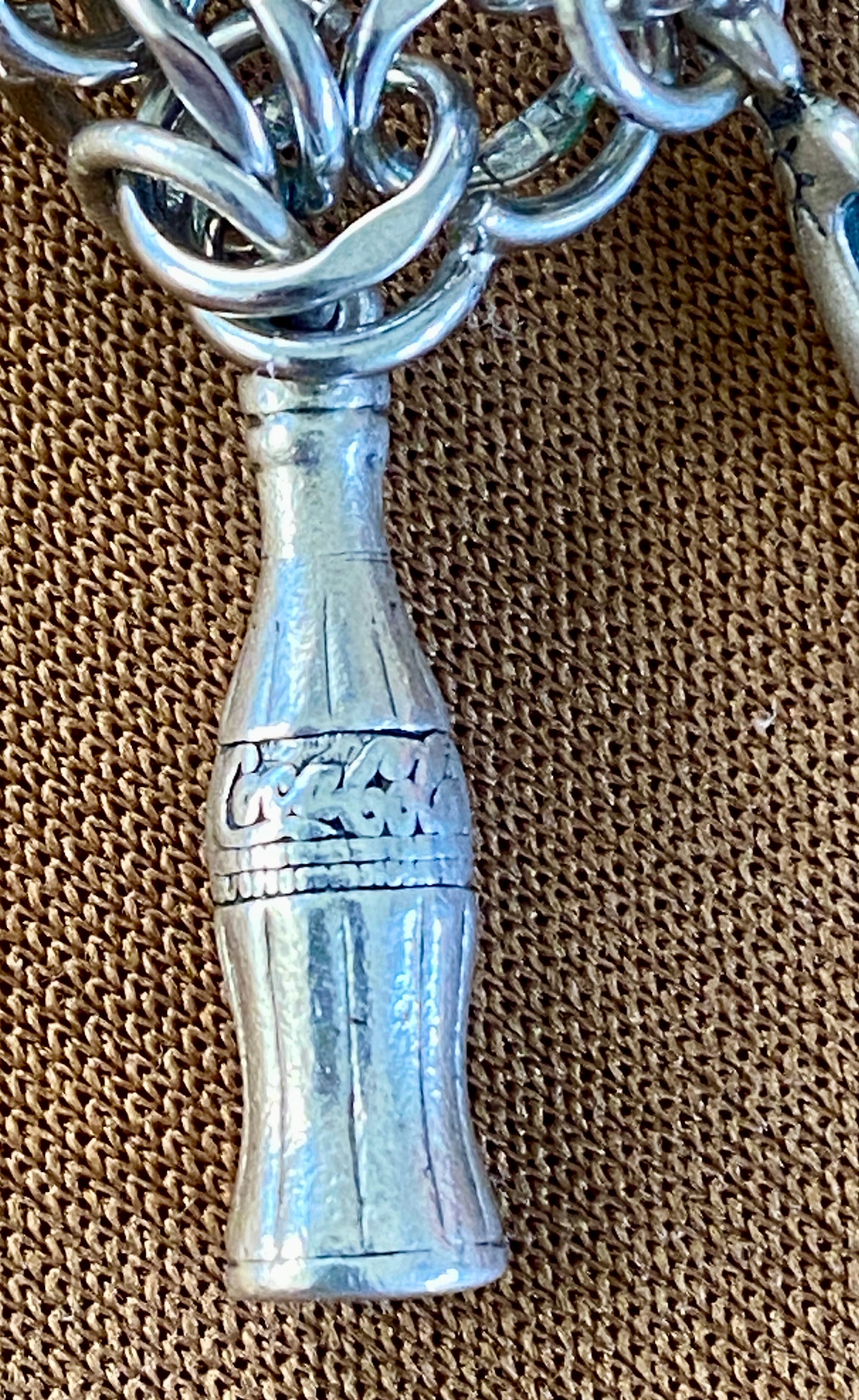 Pre-Owned James Avery Retired RARE HTF Silver Coke Bottle Charm