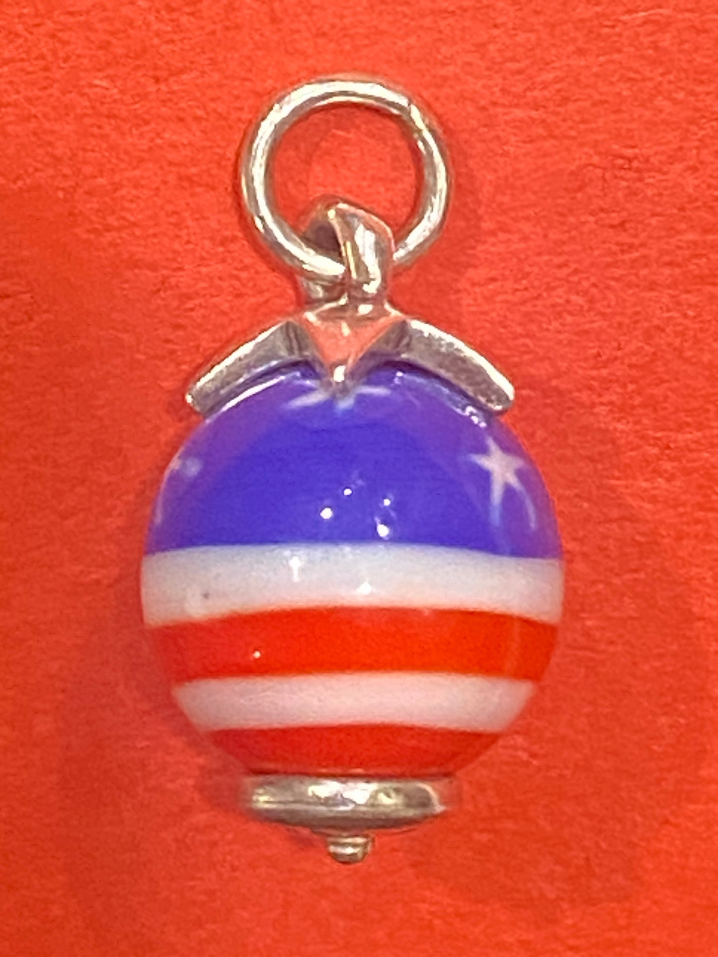 Pre-Owned James Avery Retired HTF USA Stars and Stripes Finial