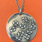 Pre-Owned James Avery Retired & HTF Silver Large Cherry Blossom Floral Pendant