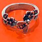 Pre-Owned James Avery Retired Bumble Bee & Flowers Ring Size 7