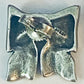Pre Owned Retired HTF Silver Bow Post Earrings