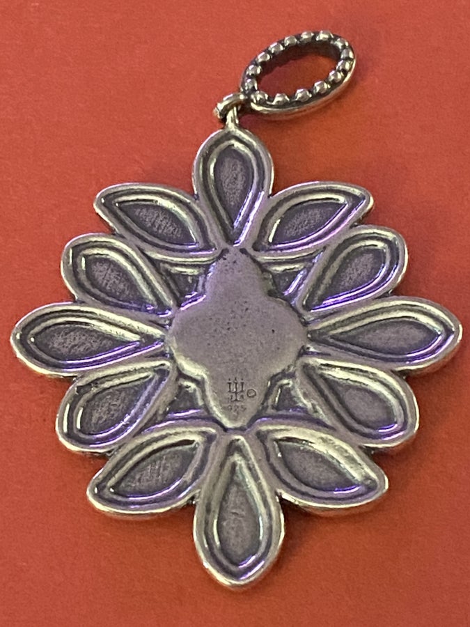 Pre-Owned James Avery Retired Silver Cordoba Enamel Pendant