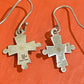 Pre-Owned James Avery Retired Silver and 14k Gold Cross Hook Earrings