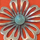 Pre-Owned Retired James Avery Silver Flower Turquoise Necklace