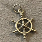 .925 Sterling Silver Boat Wheel Charm