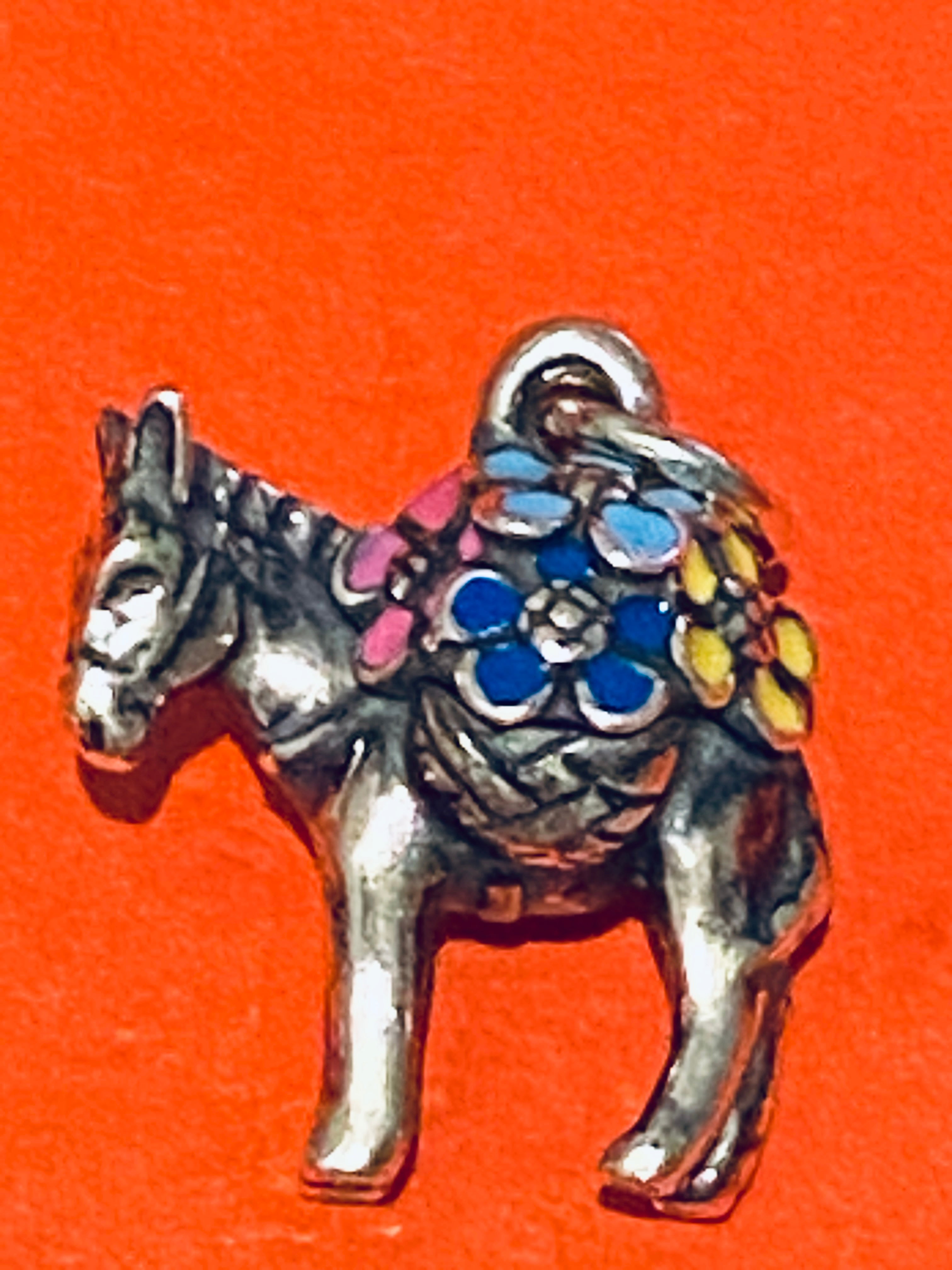 James Avery Retired Enamel newest Festive Donkey Charm