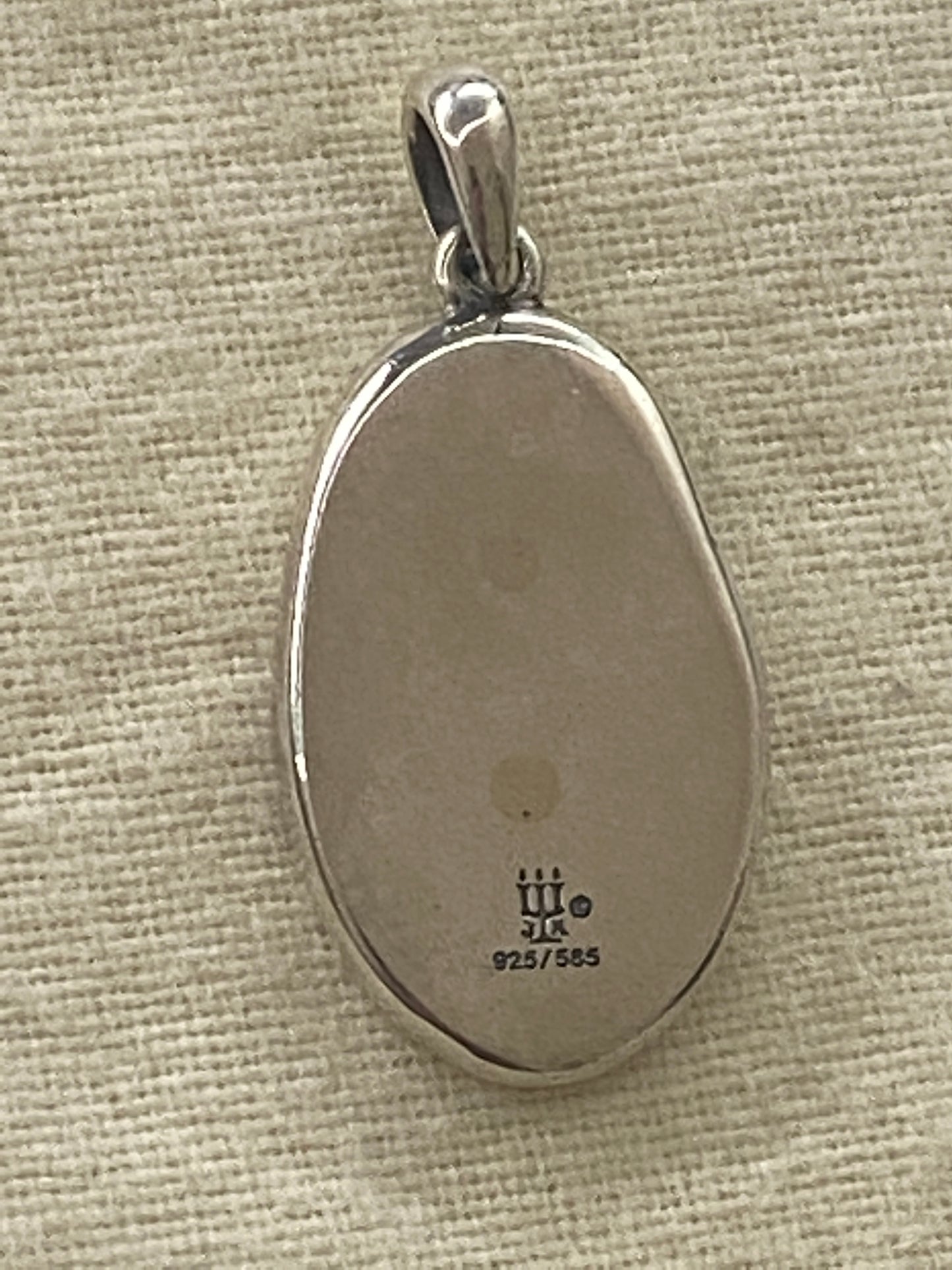 Pre-Owned James Avery Retired RARE HTF 14k Gold and Silver Virgin Charm or Pendant