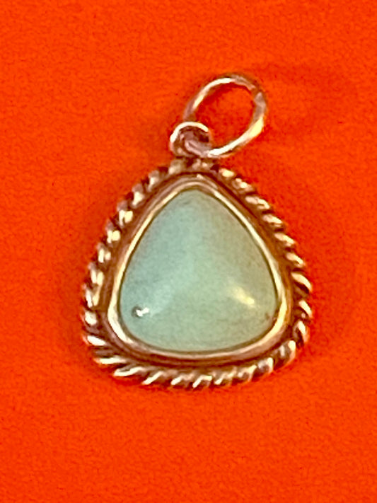 Pre-Owned James Avery Retried Silver and Turquoise Charm or Pendant