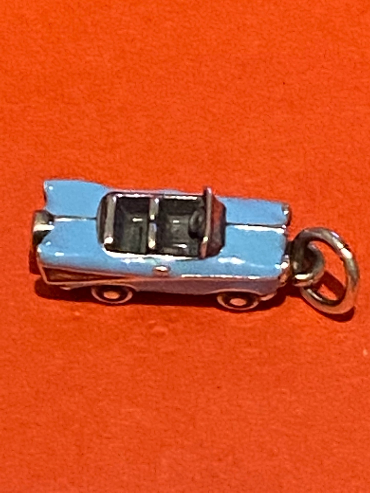 Brand New James Avery Retired Silver and Blue Enamel Car Charm