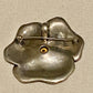 Pre-Owned James Avery Retired Rare Large Floral Citrine Silver Pendant / Pin