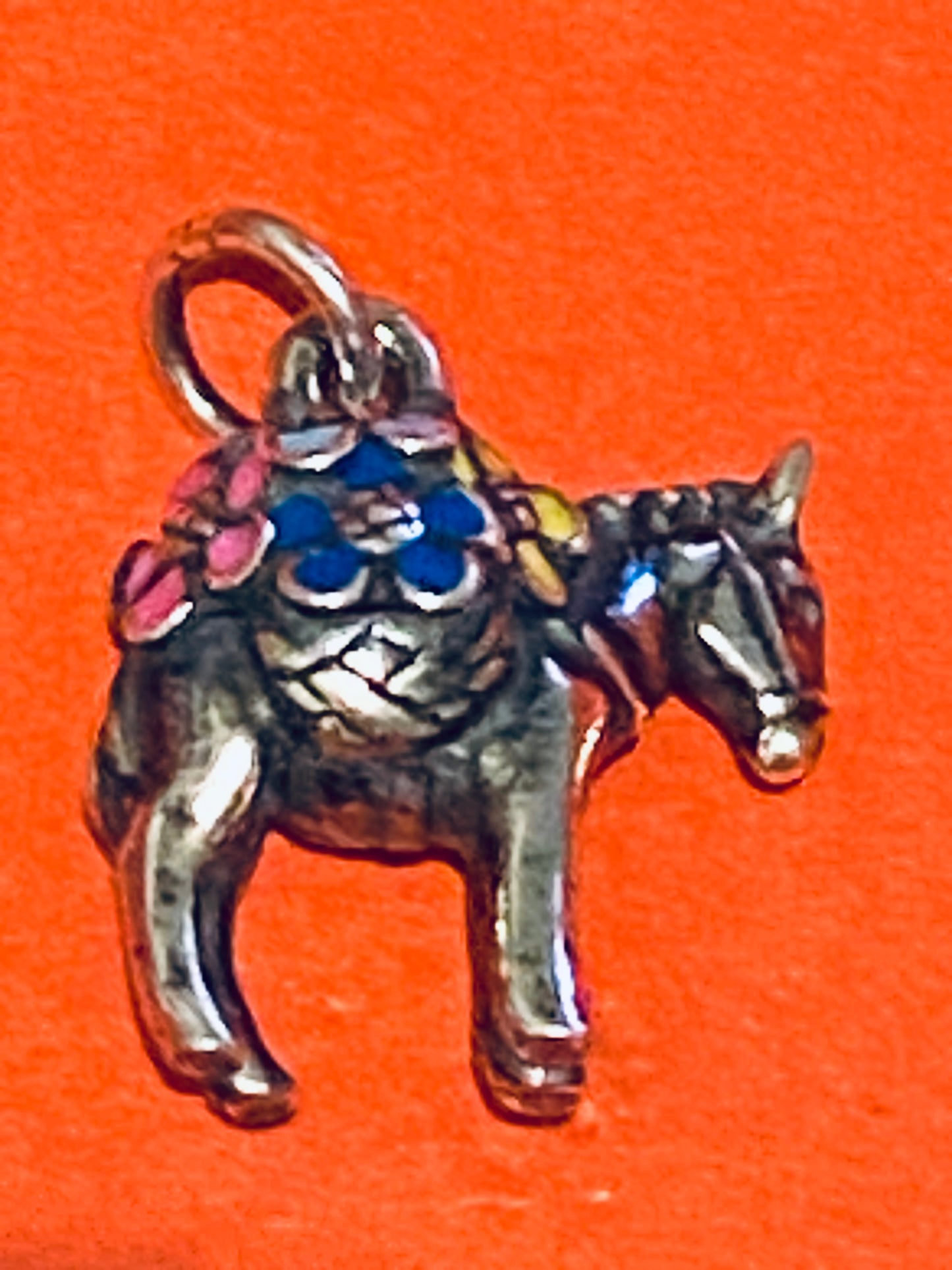 Pre-Owned James Avery Enamel and Silver Donkey Charm