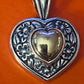 Pre-Owned James Avery Retired 14k Gold & Silver Heart of Gold Pendant