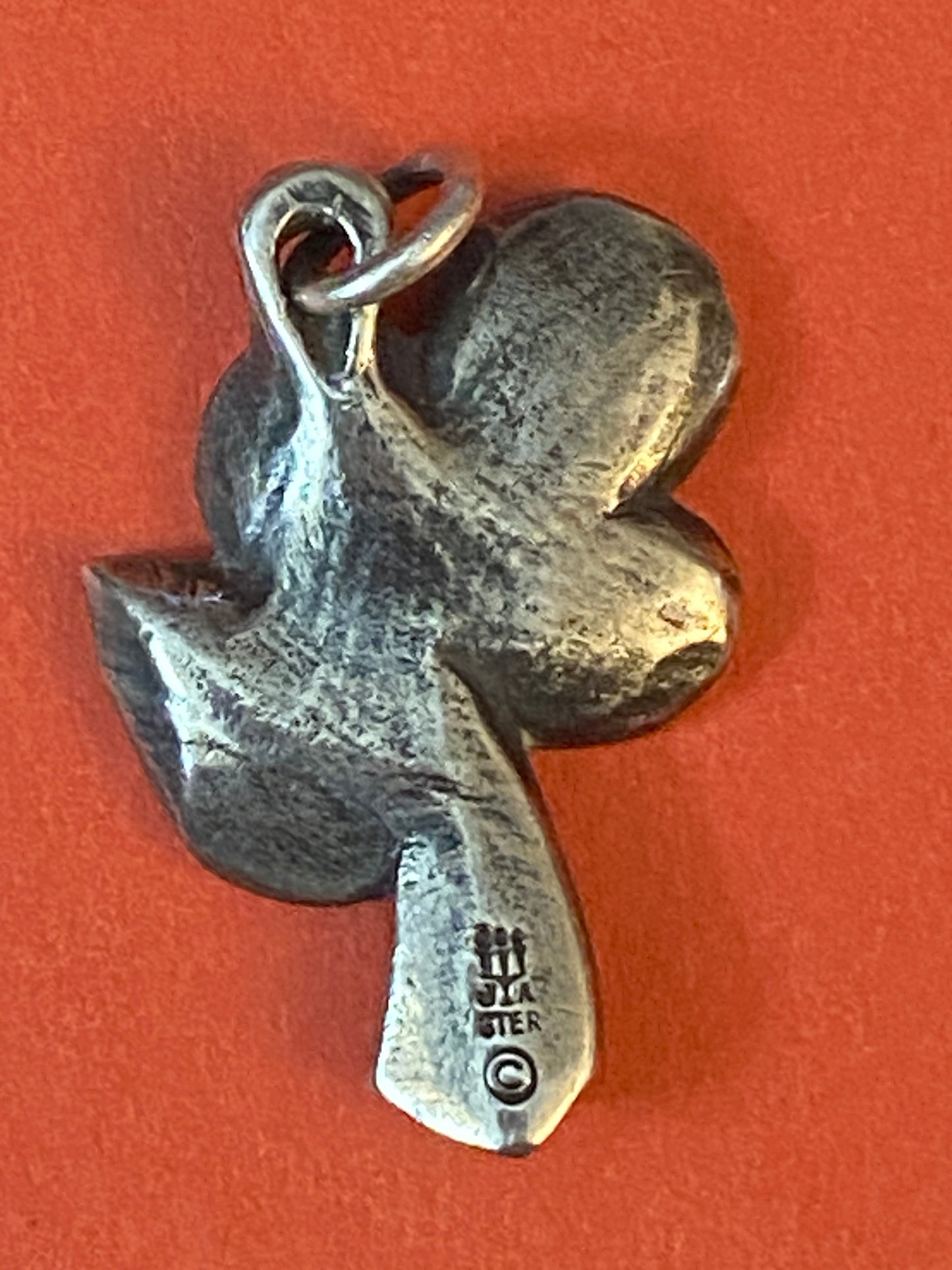 Pre-Owned James Avery Retired Silver Posey Retro Vintage Flower Charm or Pendant