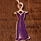 Pre Owned James Avery Retired Silver Dress Reenameled to Purple