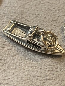 .925 Sterling Silver Boat Charm