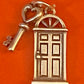Pre-Owned James Avery Retired & HTF Silver WELCOME HOME Door and Key Charm