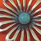 Pre-Owned Retired James Avery Silver Flower Turquoise Necklace