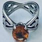 Pre-Owned James Avery Retired & HTF Citrine Adorned Ring Size 8.5