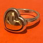 Pre Owned James Avery Retired HTF 14k and Silver True Heart Ring Size 7