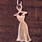 Pre Owned James Avery Retired Silver Dress Reenameled to Purple