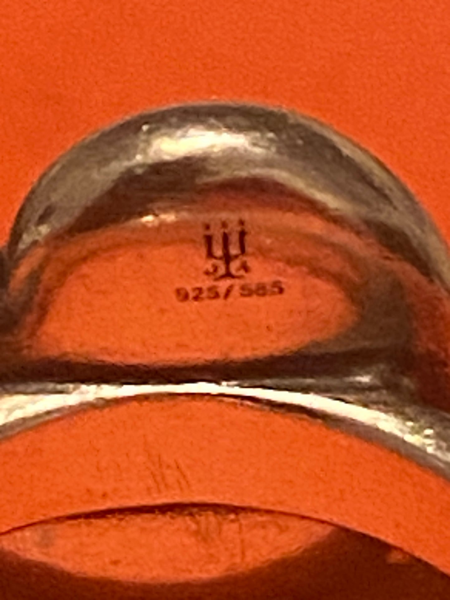 Pre Owned James Avery Retired HTF 14k and Silver True Heart Ring Size 7