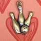 Pre-Owned James Avery Retired Silver Bowling Ball and Pins Charm