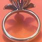 Pre-Owned James Avery Retired Silver Amethyst Flower Ring Size 10