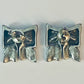 Pre Owned Retired HTF Silver Bow Post Earrings