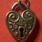 Pre-Owned James Avery Retired Verona Silver and Bronze Heart Lock Charm