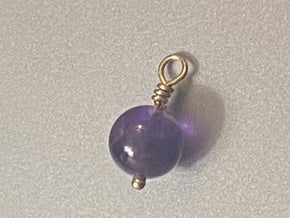 14kt GOLD Handmade Amethyst Purple Small Enhancer Beads