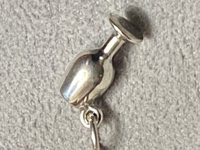 Pre-Owned James Avery Retired Silver Wine Goblet Charm