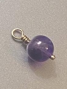 14kt GOLD Handmade Amethyst Purple Small Enhancer Beads