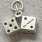 .925 Sterling Silver Dice Charm