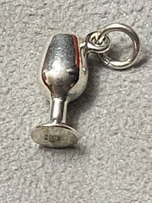 Pre-Owned James Avery Retired Silver Wine Goblet Charm