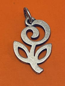 Pre-Owned James Avery Retired Silver Flower of Hope Charm