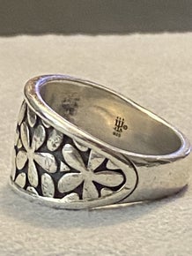 Pre-Owned James Avery Retired Silver Spring Blossom Ring