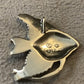 .925 Sterling Silver Fish Charm