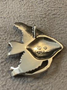 .925 Sterling Silver Fish Charm