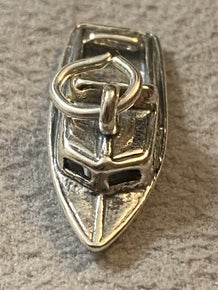 .925 Sterling Silver Boat Charm