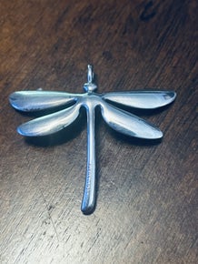 Pre-Owned James Avery Retired Silver Dragonfly Pendant