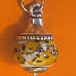 Pre-Owned James Avery Retired Silver Conical Leopard Glass Art Bead Finial
