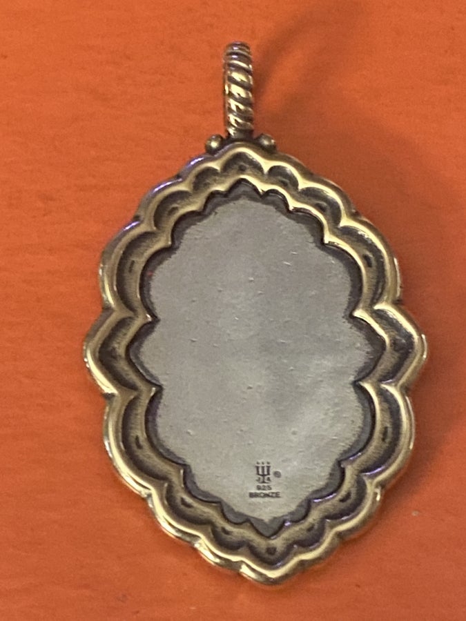 Pre-Owned James Avery Retired Silver and Bronze Marrakesh Pendant